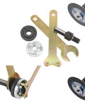 Must Have Ten Pack Drill To Angle Grinder Adapter Kit With Lock Nut Flange Wrench 6mm And 10mm Arbor Mandrels displayed on a white background