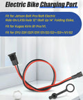 Plug And Play Electric Bike Charging Port Fit For Most E Bikes Including Kugoo Kirin And DYU Models, cables on white surface