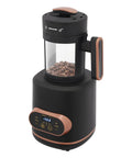 Electric Coffee Bean Roaster For Home Kitchen, 1500W Fast Roasting with digital LED panel, showing coffee beans.