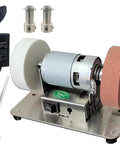 BadAss 100W Mini Electric Belt Sander With 7 Variable Speeds And Dual Grinders for precise knife polishing and rust stripping.