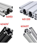 Pro Grade Anodized Aluminum T Slot Extrusion Profile Rail Built Like A Tank Ready For Your Next Cnc Or 3D Printer Project Custom Cut To 550mm showing various profiles