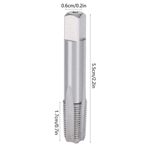 2 Pack HSS Thread Taps 1 8 28 High Hardness Metalworking Tools For Repair And Threading In Iron Steel Aluminum And Carbon Materials Durable Abrasion Resistant Heavy Duty Pro Grade Set For Industrial Grade Fast Cut. HSS tap, 5.5cm long, 1/8-28 size