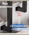 Rock Solid Gold Stair Railing Balusters With Heavy Duty Side Mount Posts And Flexible 270 Degree Adjustable Bracket For Outdoor Deck Porch Fencing No Sweat Setup Top Shelf Quality Kit Included, close-up of easy installation with expansion screws.