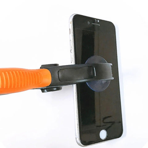 Pro Grade Screen Splitter With 4cm Suction Cups For Smartphone, Tablet, And Laptop Screens, Built Tough ABS Repair Tool in use