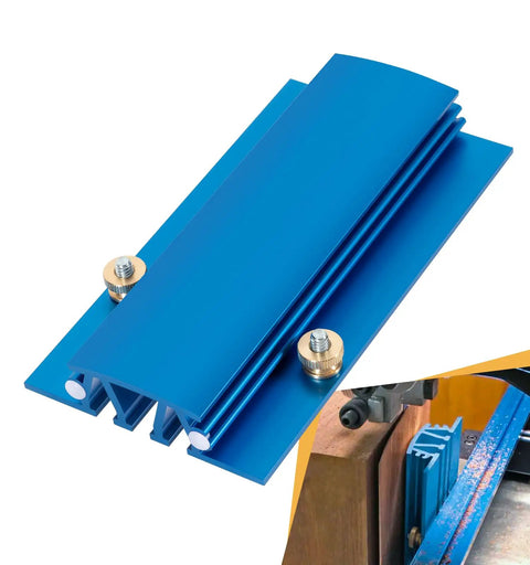 7 Inch Bandsaw Resaw Guide For 14 Inch Band Saws Pro Grade Narrow Cut Accessory For Precision Resawing shown unattached and installed