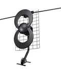 Multi Directional Indoor Outdoor TV Antenna With 60 Plus Mile Range UHF VHF Reflector For Focused HD Signals 20 Inch Mast