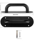 Door Handle Pull Push Plate Set Two Pack Heavy Duty Barn Door Pulls For Cabinets Drawers Windows Sliding Doors 200x65mm