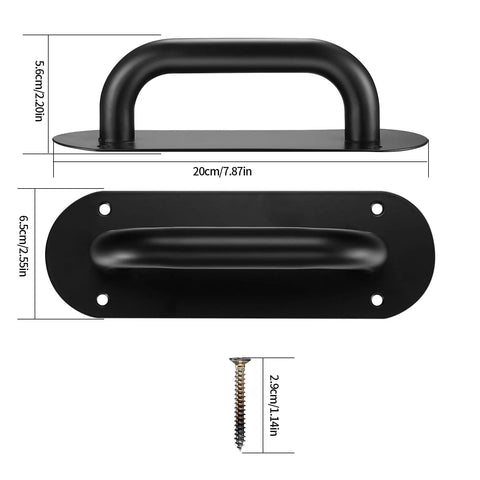 Door Handle Pull Push Plate Set Two Pack Heavy Duty Barn Door Pulls For Cabinets Drawers Windows Sliding Doors 200x65mm