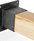 Beefy Heavy Duty Metal Post Brackets For Outdoor Use Weatherproof Fit For Pergolas Balconies And Deck Railings Multipurpose