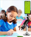 1600X Digital USB Microscope Camera 3 In 1 Portable Electronic Microscope For Soldering And LED Magnifier For Cell Phone Repair Dope Tool For PCB Inspections Coins Skin Hairs And DIY Projects, metal stand