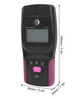 Jiawu Wall Scanner Precision Machined Electronic Stud Finder with LCD Display for Homeowners and Professionals 185 X 85 X 33mm front view with buttons and screen