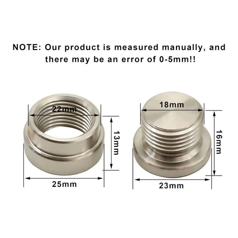 12Mm Steel Transmission Sump Drain Plug Kit With Washer For Oil Pan Weld In M12x1.25 Thread dimensions and components shown