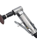 Industrial Pneumatic Angle Die Grinder With Kickass 20000 Rpm Torque And Four Roll Lock Sanding Discs For Easy Grinding Polishing.