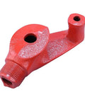 Premium Manual Pipe Bender Tool For Copper And Steel Conduit 15Mm Fan Head Design part in red, shows thread and jaw design.
