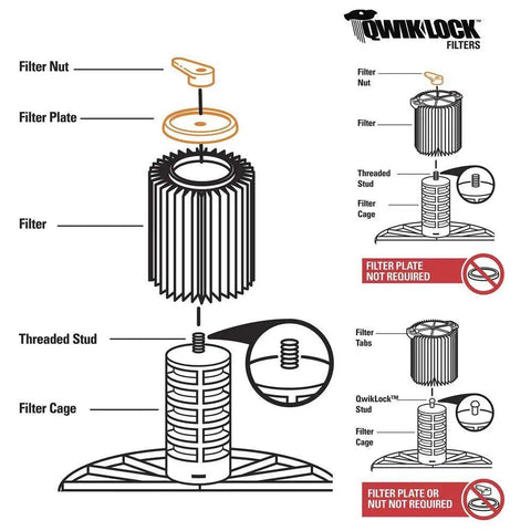 Refurbished Filter Nut And Plate Replacement For Wet Dry Vacuum VT2565 Fits Popular Vacuum Models Easy Install Restores Suction And Filter Seal Includes Accessories Tested And Certified Like New