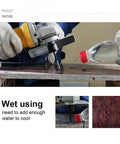 SHDIATOOL diamond wet core drill bit on a drill cutting granite with water cooling bottle nearby