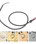 Gas Furnace Flame Sensor Probe Replacement Kit With Rapid Response For Home Heating Equipment Parts 2 Pack Black Plastic Burner Ignition Sensor