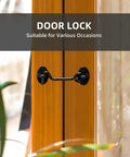 4 Inch Barn Door Latch Lock Kit With Eye Hook Sliding Door Lock Hardware Screws Included Rust Resistant Metal Gate Latch