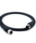 M12 5 Pin L Code Rail Transit Power Connector Cable Male To Female Straight Sensor Molding Cable PVC Jacket