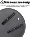 Rugged Kickstand Plate Pad For Heavy Cruiser Motorcycles, Universal Floor Protector Keeps Your Ride Upright On Grass, Dirt, Gravel