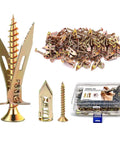 Drill Free Self Drilling Drywall Anchors And Screws Kit For Picture Frames Shelves Mirrors And Light Fixtures 100 Pieces Galvanized Carbon Steel Heavy Duty Wall Fasteners No Pre Drill, 100 pcs kit