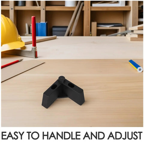 Rock Solid Thickened Structure Plastic Furniture Legs L Shaped With M5 Screws Black Four Pack Replacement Feet for Sofa Beds