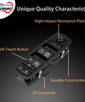 Power Window Switch Replacement For 2012 To 2017 Dodge Grand Caravan And Chrysler Town And Country showcasing features and construction.