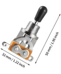 3 Way Toggle Switch For Gibson Les Paul Style Guitars, Replacement Switchcraft Style Selector with measurement dimensions