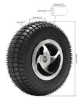 9x3.50-4 4-ply tire from 24V 180W Brushed Motor Transaxle Differential With 9 By 3.50 By 4 Inch 4 Ply Tire Wheel Set