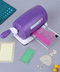 DIY Die Cutting And Embossing Machine For Crafting Scrapbooking Card Making And Papercrafts with paper die cuts displayed