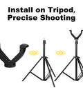 Shaped Rifle Rest With Portable Tripod Mount For Outdoor Shooting And Target Practice showing installation sequence