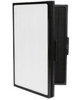 Replacement Particle Filter For Pro M L XL Air Purifiers With Ninety Nine Point Nine Seven Percent HEPA Capture, black and white filter