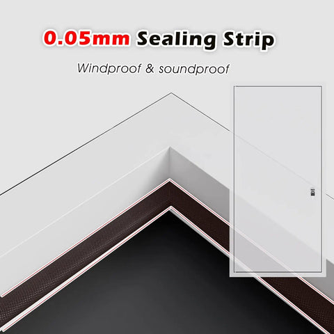 Close-up of 0.05mm sealing strip for Rock Solid Fire Rated Access Panel Recessed Wall Inspection Door, windproof and soundproof detail.