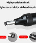 Lightweight Pneumatic Air Die Grinder With 3Mm Collet And Us Eu Adapters showing high precision chuck for stable clamping.