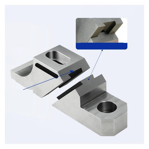 Heavy Duty CNC Side Clamp Tool Vise With High Precision One Way Grip For Milling Drilling And Grinding Tasks, #45 Steel parts with detailed design.