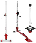 3 In 1 Automotive Sheet Metal Repair Tool With Adjustable Dent Pull Lever, Nylon Casters, And 1322lbs Pulling Force displayed