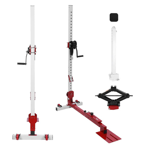 3 In 1 Automotive Sheet Metal Repair Tool With Adjustable Dent Pull Lever, Nylon Casters, And 1322lbs Pulling Force displayed