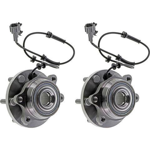 Plug And Play Front Wheel Bearing And Hub Assembly 2X Direct Fit Replacement For Nissan Frontier Xterra Pathfinder 2005 2018 And Suzuki Equator 2009 2012 With Reference Part Numbers 4342082Z10 4342082Z30 40202EA300