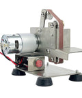 Get This Mini Belt Sander For Quick Polish And Grind Tasks. Compact design featuring a powerful motor for precise detail work.