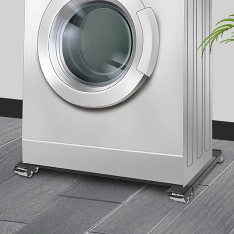 Heavy Duty Furniture Movers With Wheels And Stainless Steel Sliders For Moving Sofa Or Washer And Dryer includes anti-slip pads under washer.