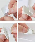 Applying self-adhesive to Eight 360 Degree Self Adhesive ABS Caster Wheels For Small Appliances Trash Cans Organizers And Craft Projects