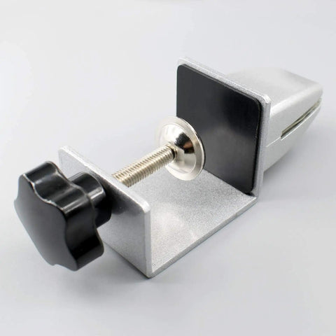 Heavy Duty Aluminum Sneeze Guard Clamp Set For Desks And Countertops Adjustable Acrylic Desk Divider Support Clamp Privacy Panel Shields Plexiglass Shield Mounts 4 Pack