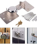 2 Pack Heavy Duty Van Door Padlocks Set 73mm Solid Steel Hasp Security Locks with bolts and keys for vans and gates