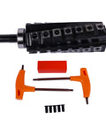 Badass Six Inch Spiral Cutter Head Replacement For Professional Jointer Work With Four Row Twenty Eight Carbide Inserts Three Spare Blades Two Screwdrivers And Damn Smooth Quiet Cuts Guaranteed with tools
