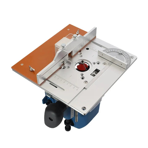Rock Solid Aluminum Router Table Insert Plate With Precision Miter Gauge Guide Set Drop In Ready Table Saw Flip Top Mount for woodworking