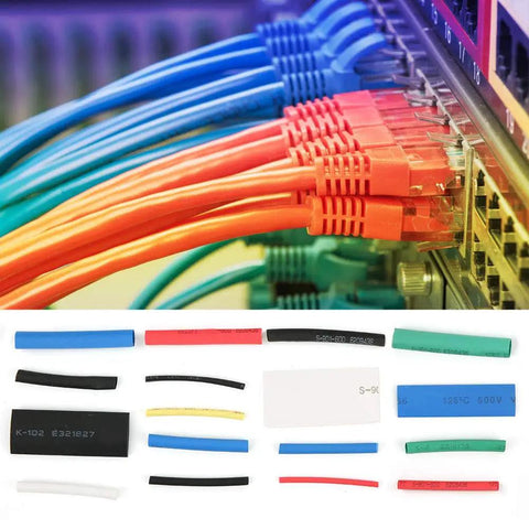 Dope 670 Piece Mixed Color Heat Shrink Cable Sleeve Kit For Wire Identification Garage Workshop Auto Mechanic Projects And Electrical Repairs With Flame Retardant Durable Pe Material You Gotta Get. mixed-color heat shrink tubing kit in assorted sizes for wire ID and electrical repairs