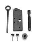 Wsays cam bearing installer/puller kit for Harley Evolution engines; black steel mounting plate, long pin, puller rod.