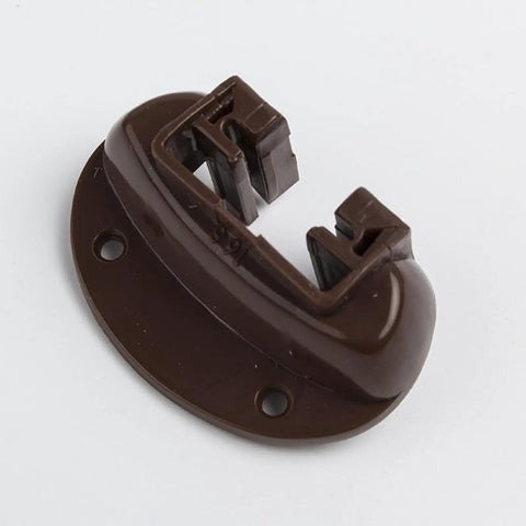 Drawer Fix Kit With Guide And Track Repair, brown plastic guide piece, 5 pieces set, enhances smooth office drawer operation.