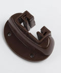 Close-up of a brown track guide from 10 Piece Drawer Slides Set With Roller Guides In Durable PP Material for home furniture use.
