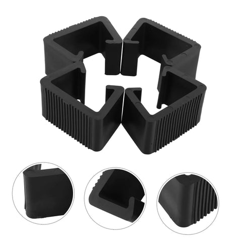 Outdoor Sectional Sofa Clips 4 Pack For Patio Furniture Easy Install Rattan Wicker Chair Fasteners No Fuss Connectors, Black